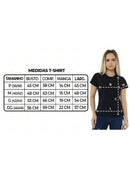 T-Shirt de Algodão Jesus com Aplicação de Pérolas