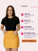 T-Shirt de Algodão Jesus com Aplicação de Pérolas