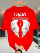 Camiseta Streetwear Unissex 100% Algodão Masculina e Feminina Estampada Isaías Camisa Premium