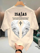 Camiseta Streetwear Unissex 100% Algodão Masculina e Feminina Estampada Isaías Camisa Premium