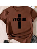 T-shirt Linda Yeshua Cruz Jesus Cristo Camiseta Feminina Blusinha