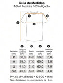 T-Shirt Feminina de Algodão Estampa Cristã Eis-me Aqui - Várias Cores