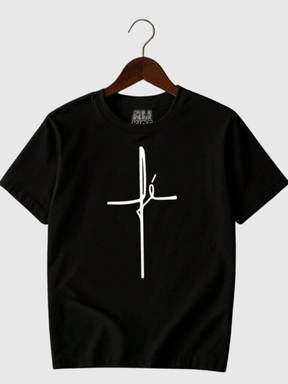 Camiseta Infantil e Juvenil Estampada Fé 100% Algodão