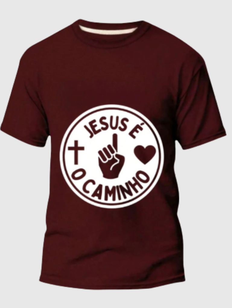 Camiseta Jesus é o Caminho 100% Algodão