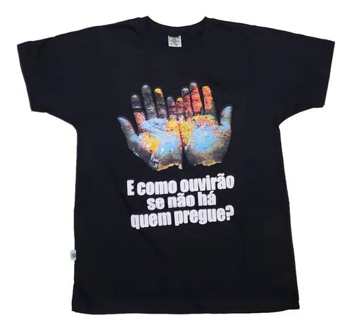 Camiseta Premium Evangélica Missões 100% Algodão