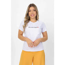 T-Shirt Feminina de Algodão Estampa Cristã Eis-me Aqui - Várias Cores