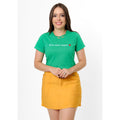 T-Shirt Feminina de Algodão Estampa Cristã Eis-me Aqui - Várias Cores