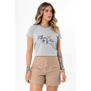 T-Shirt Feminina Cristã de Agodão Premium Filha do Rei com Pérolas