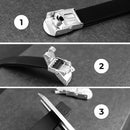 Pulseira de Fé Masculina – Aço Inoxidável com Borracha, Detalhe Jesus, Dourada e Ajustável