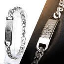 Pulseira Pai Nosso Inox Cirúrgico Prata | Antialérgica