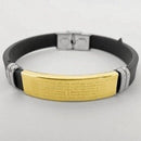 Pulseira Pai Nosso Inox Cirúrgico Prata | Antialérgica